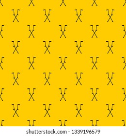 Other crutches pattern seamless vector repeat geometric yellow for any design