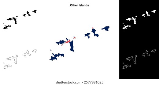 Other Islands district outline map set