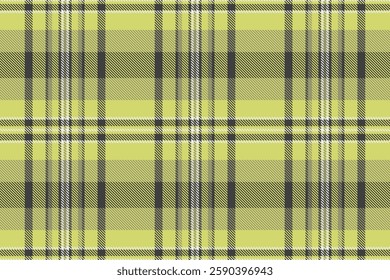 Other seamless tartan pattern, heritage check fabric texture. Feminine textile vector plaid background in lime and grey colors palette.