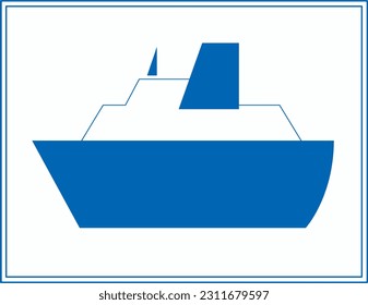 Other signs, Road signs in Japan, In Japan, road signs, Order on Sign, Line, and Surface Marking (in japanese: Ferry (pictogram established in Japanese Industrial Standards))