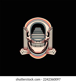other space trippy vector design
