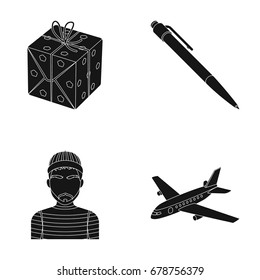 and other web icon in black style. training, transportation icons in set collection.