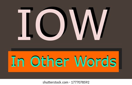 In other words a communication word short form animated text background.
