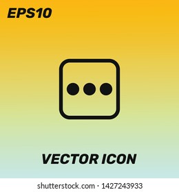 "Other"category vector icon illustration for web and mobile application isolated on golden gradient background. Premium quality.