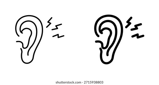 Otitis Icon Design Collection. Vektorzeichen und Symbol für UI-Designs