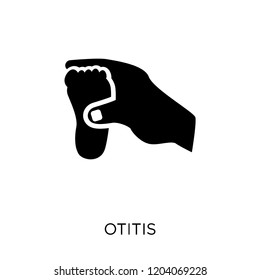 Otitis icon. Otitis symbol design from Diseases collection. Simple element vector illustration on white background.