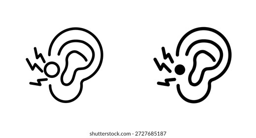 Otite ícone símbolo logotipo elemento de design gráfico. EPS10