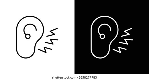 Icono de Otitis. Símbolo para su diseño de Sitio web, logotipo, App, UI. Ilustración vectorial. EPS10