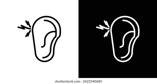 Otitis icon Ilustración vectorial EPS