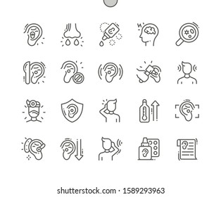 Otitis Well-crafted Pixel Perfect Vector Thin Line Icons 30 2x Grid for Web Graphics and Apps. Simple Minimal Pictogram