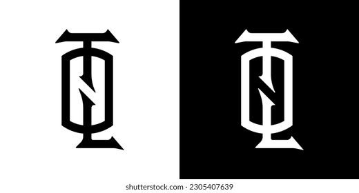 Konzepte für das Design von OTL-Monogramm-Logos in Premium-Vektordateien