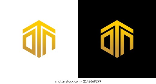 OTN Letter Logo Design polygon Monogram Icon Vector Template