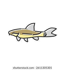 otocinclus fish color icon vector. otocinclus fish sign. isolated symbol illustration