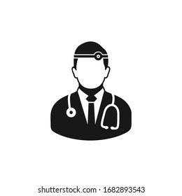 Otolaryngologist Doctor Icon. Editable Vector Symbol Illustration.