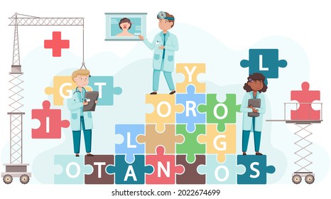 Otolaryngologist doctor with nose, ear and throat or ENT diagnostic and treatment instruments. Otology doctor with patient. Otorhinolaryngology healthcare medicine or otolaryngology diseases