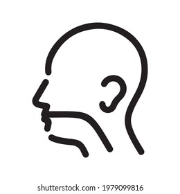 Otolaryngology icon, vector and glyph