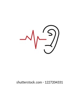 Otology 2 colored line icon. Simple colored element illustration. Otology icon design from medicine set