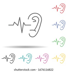 Otology multi color set icon. Simple thin line, outline vector of medical icons for ui and ux, website or mobile application