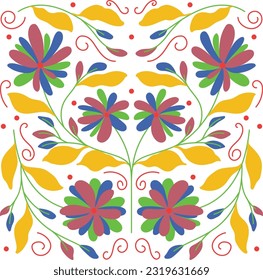 Otomi Textile Pattern design Illustration