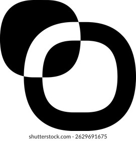 Otomoto Icon Red Blue Overlap Modern red and blue overlapping circles, abstract connection and unity concept.