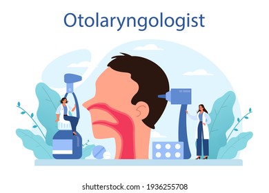 Otorhinolaryngologist concept. Healthcare concept, idea of ENT doctor