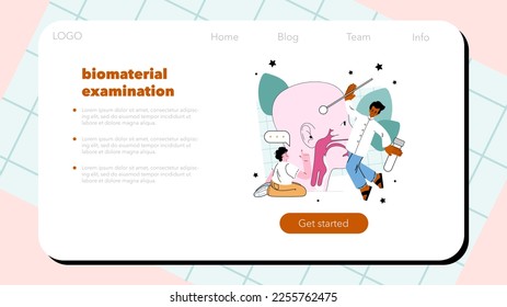 Otorhinolaryngologist web banner or landing page set. ENT doctor treating patient nose, mouth and ears. Respiratory diseases and infections diagnosis. Flat vector illustration