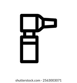 Otoscope. Editable stroke vector icon.