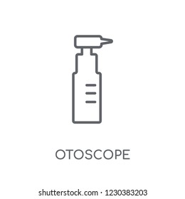 Otoscope linear icon. Modern outline Otoscope logo concept on white background from Health and Medical collection. Suitable for use on web apps, mobile apps and print media.