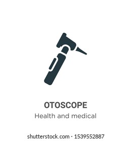 Otoscope vector icon on white background. Flat vector otoscope icon symbol sign from modern health and medical collection for mobile concept and web apps design.