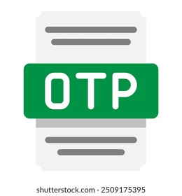 Otp colorful spreadsheet icon, for data management, suitable for website, ui and mobile app. vector illustration.