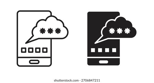 OTP icon symbol for logo, web, app designs.