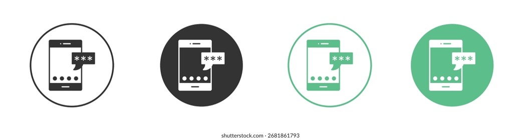 OTP icon for your website, mobile, presentation, and logo designs.