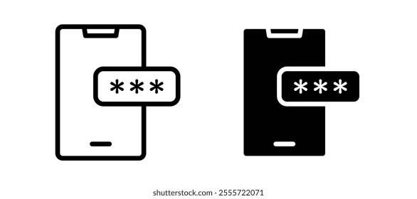 Otp sms password icons for web ui designs