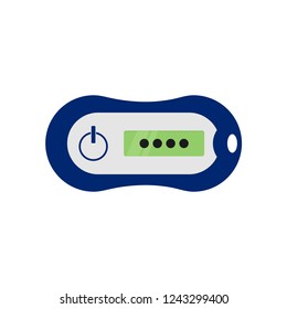 OTP token. A one-time password token. Cybersecurity hardware device. Vector icon.