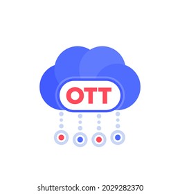 OTT media platform vector icon