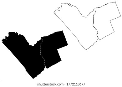 Ottawa City (Canada, Ontario Province) map vector illustration, scribble sketch City of Ottawa map