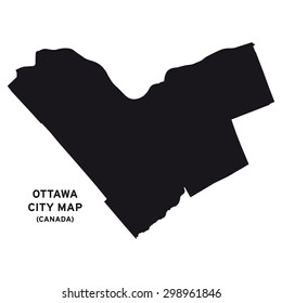 Ottawa City Map Vector