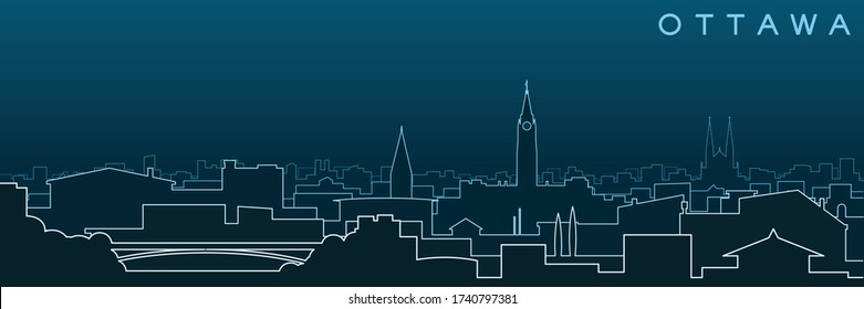 Ottawa Multiple Lines Skyline and Landmarks