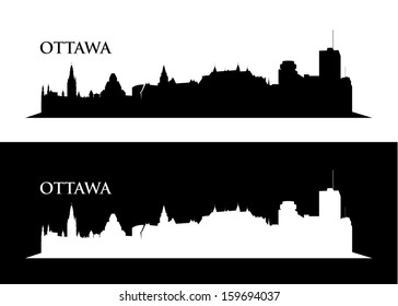 Ottawa skyline - vector illustration