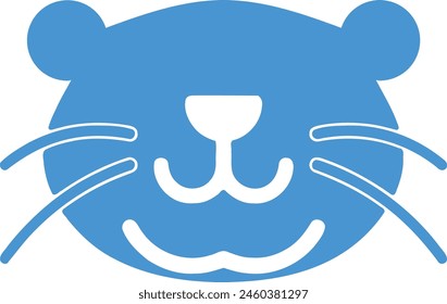 otter head icon, otter icon sign