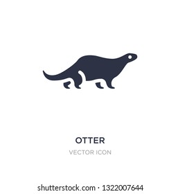 otter icon on white background. Simple element illustration from Animals concept. otter sign icon symbol design.