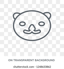 Otter icon. Trendy flat vector Otter icon on transparent background from animals collection. High quality filled Otter symbol use for web and mobile