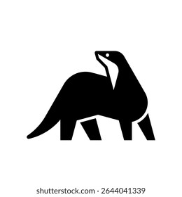 Otter Logo. Icon design. Template elements