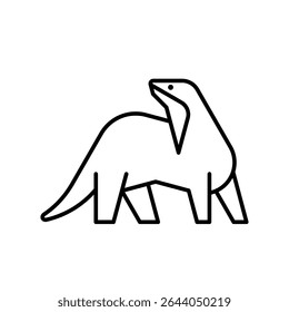 Otter Logo. Icon design. Template elements