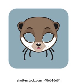 Otter mask for Halloween and other festivities