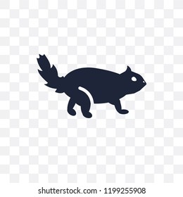 Otter transparent icon. Otter symbol design from Animals collection. Simple element vector illustration on transparent background.