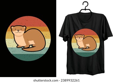 Otter T-shirt Design. Funny Gift Item Otter T-shirt Design For Otter Lovers And People.