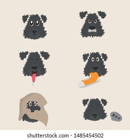 Otto the dog making faces