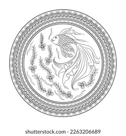 Ottoman ancient Turkish patterns, motifs