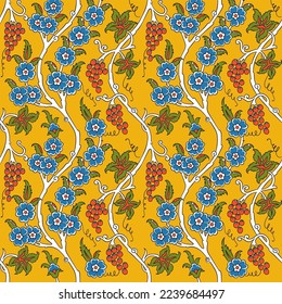 Ottoman ancient Turkish tile floral pattern